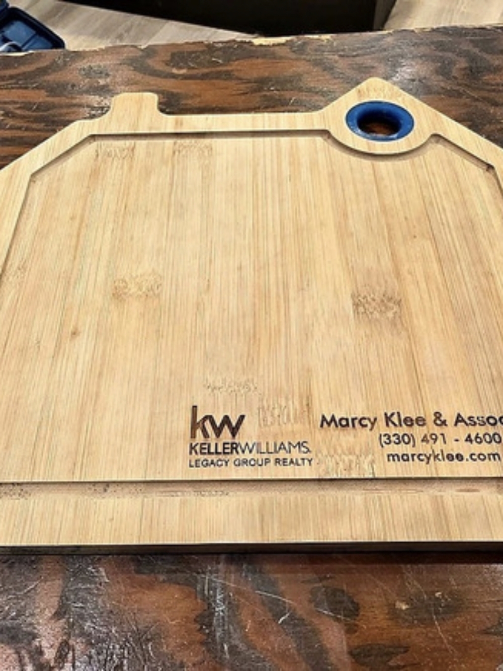 House Shaped Bamboo Serving Board